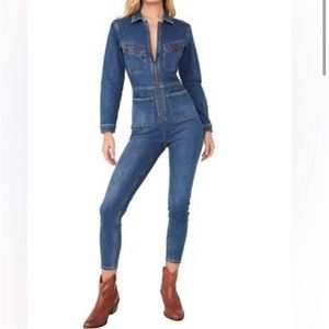 Lennox Free People denim jumpsuit